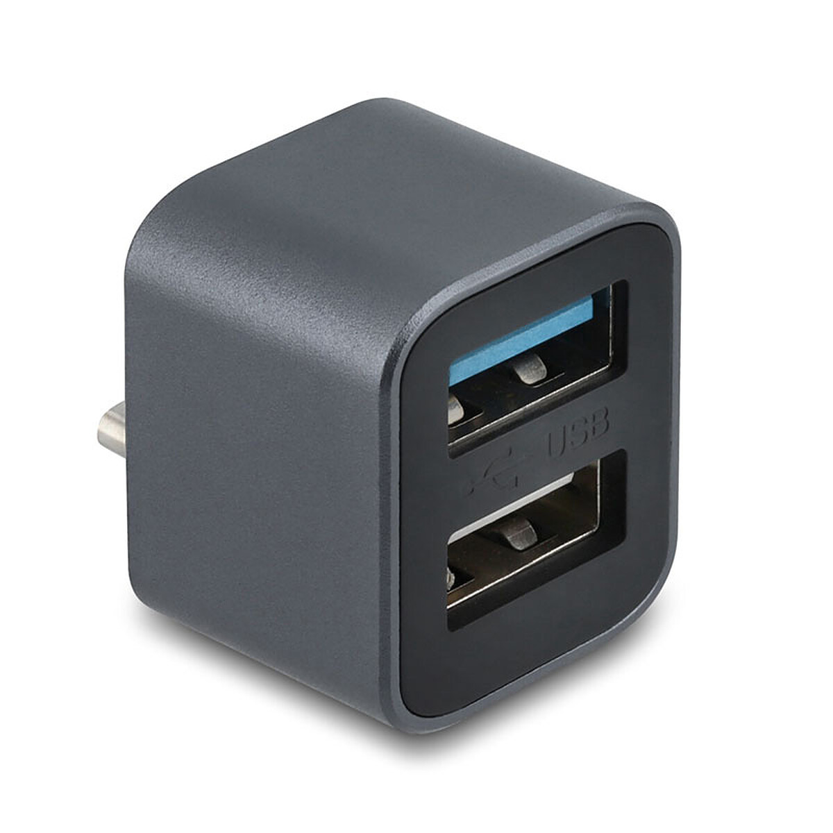 DeLock Mini Hub USB 10 Gbps Type C vers USB A 10 Gbps et USB A 2.0 - vue 2
