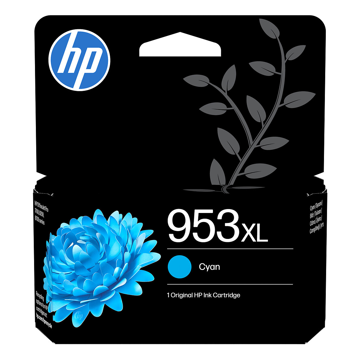 HP 953XL 18 ml à rendement élevé cyan original Officejet cartouche d'encre - vue 6