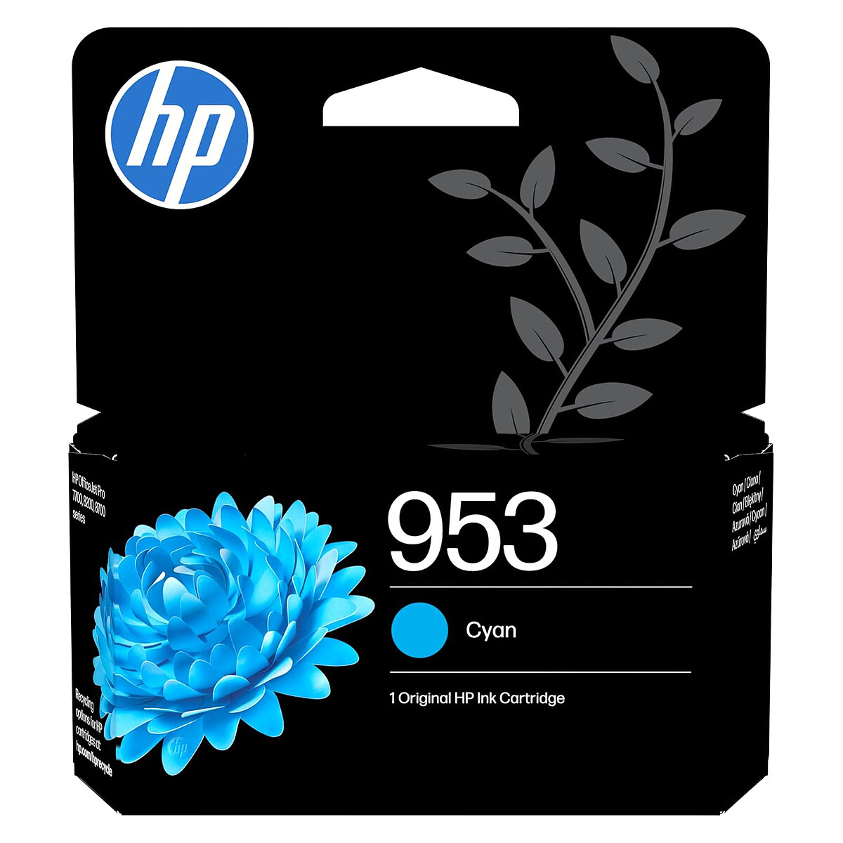 HP 953 8.5 ml cyan original Officejet cartouche d'encre pour Officejet Pro 7720 Wide Format 7730 Wide Format 7740 8210 8720 8730 - vue 4