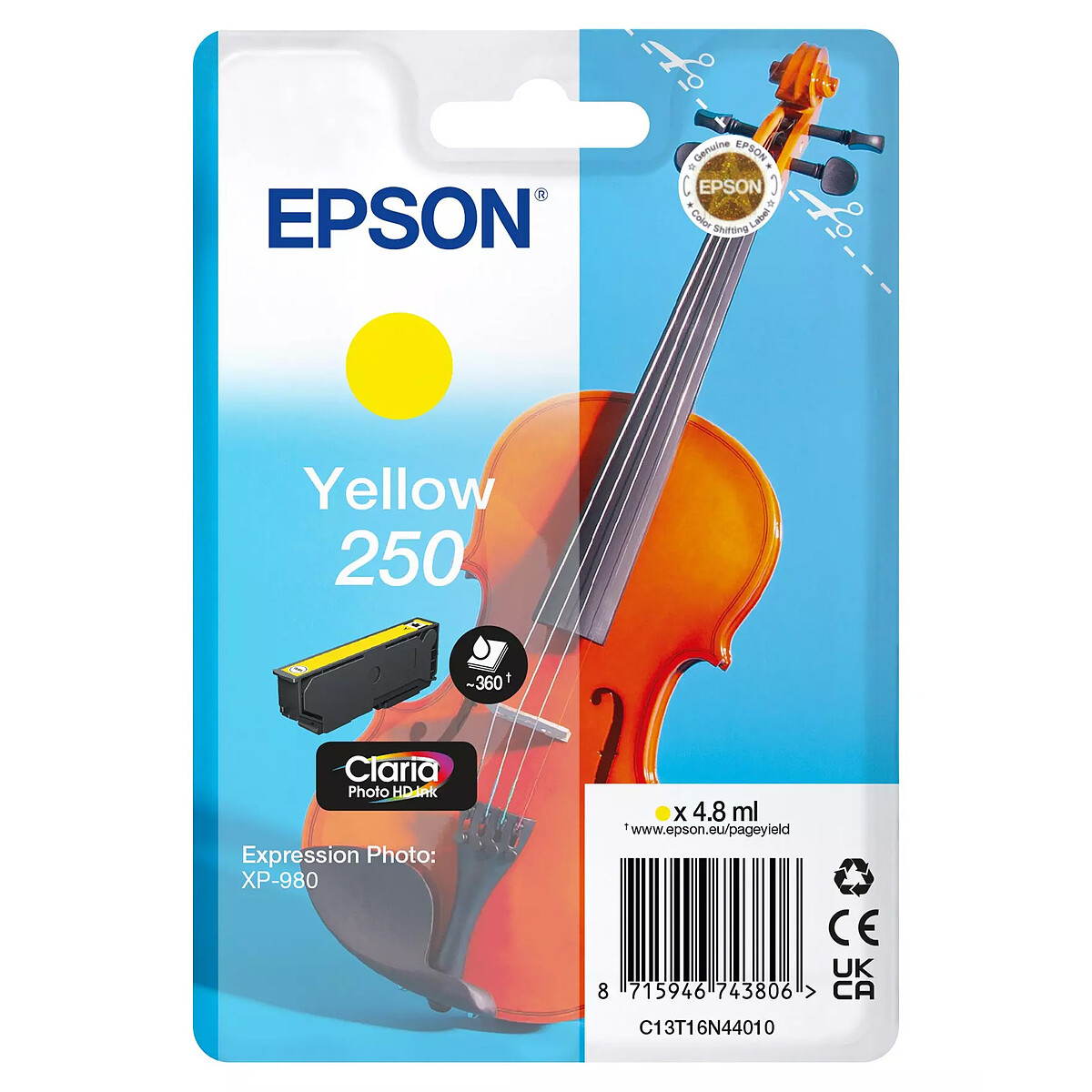 Epson Singlepack Violon 250 Jaune