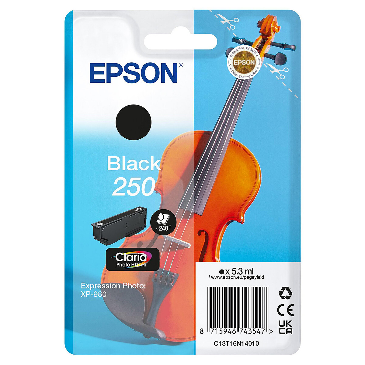 Epson Singlepack Violon 250 Noir