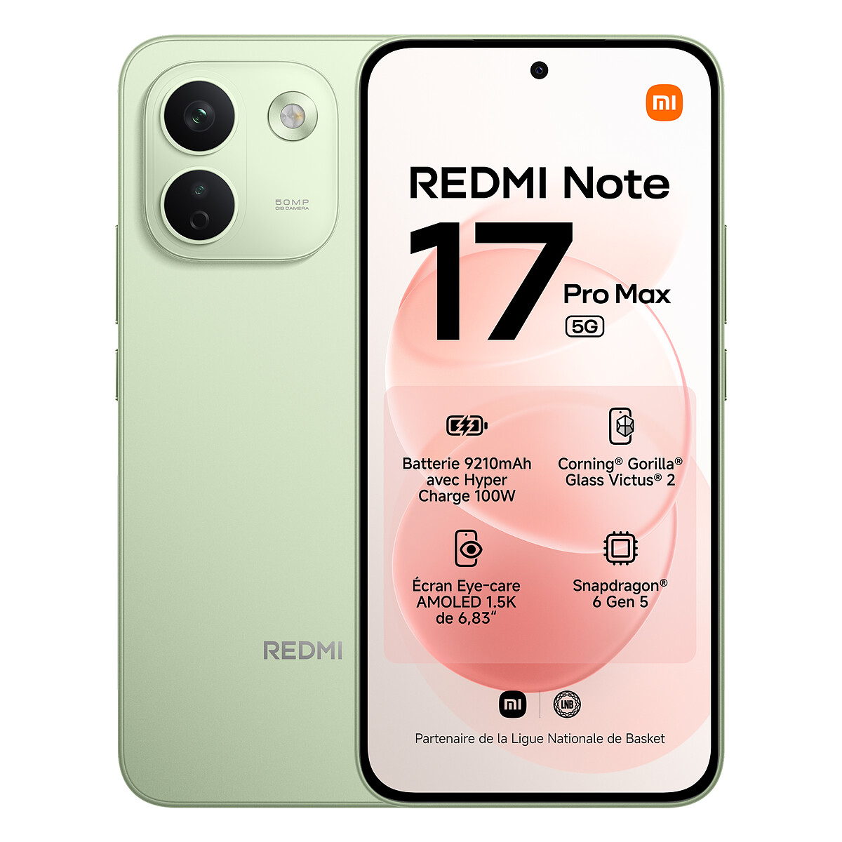 Xiaomi Redmi Note 17 Pro Max 256 Go Vert - vue 8