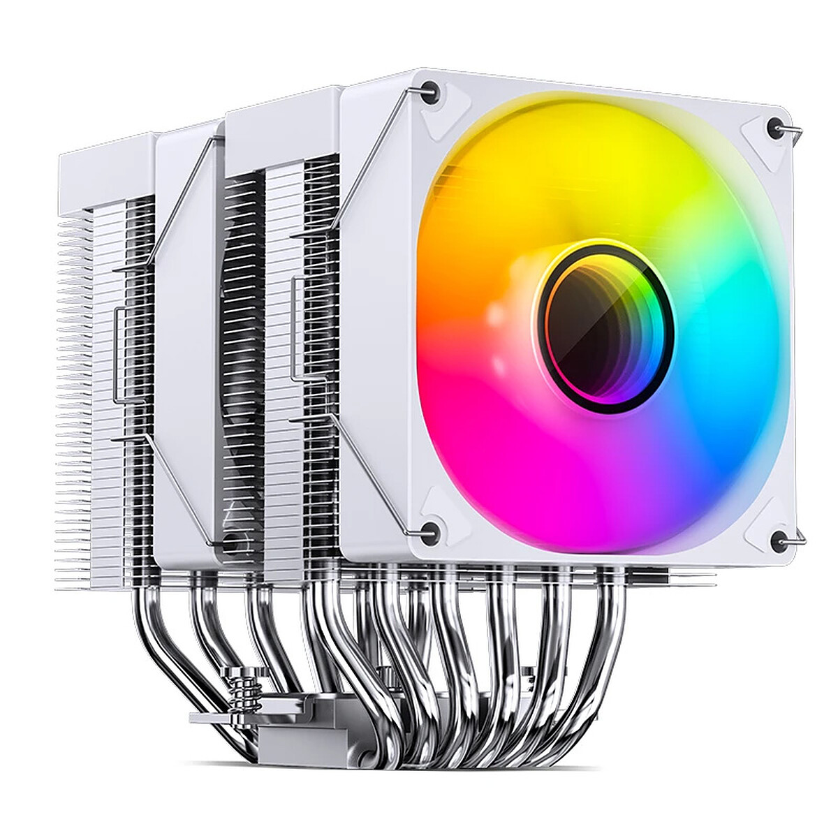 Jonsbo Refrigeration Air Socket Intel LGA1700 AM4 92mm CR-1400 DV2 ARGB Blanc - vue 2