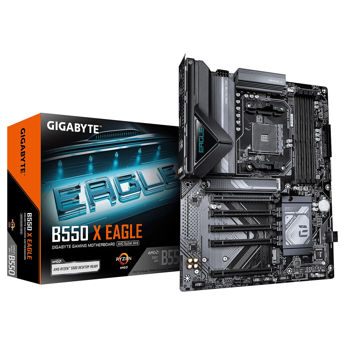 Carte mère Gigabyte B550 X EAGLE AMD B550 AM4 DDR4 ATX 2.5GbE RGB - vue 6
