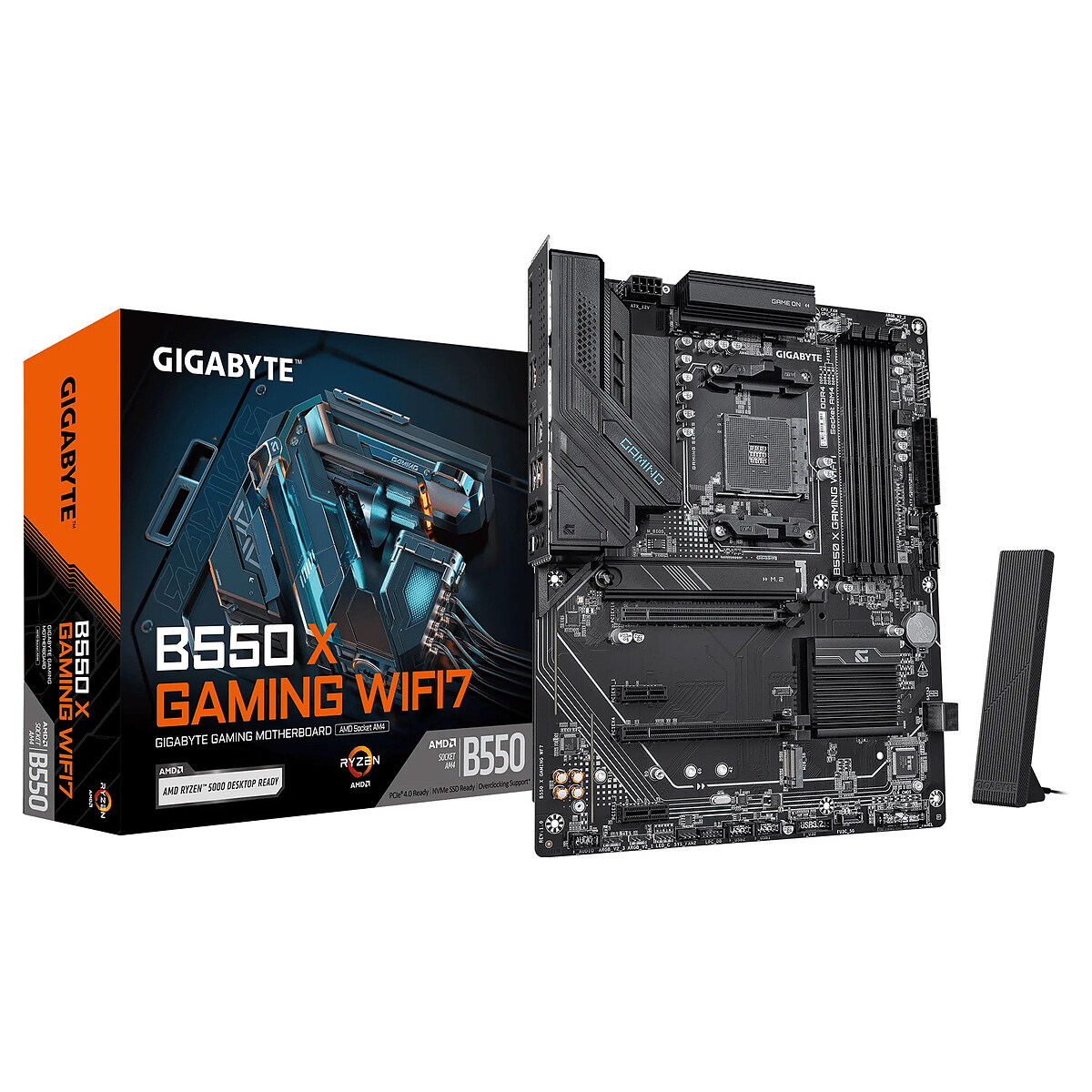 Carte mère Gigabyte B550M Gaming X AMD B550 AM4 DDR4 ATX WiFi 7 2.5GbE RGB - vue 7