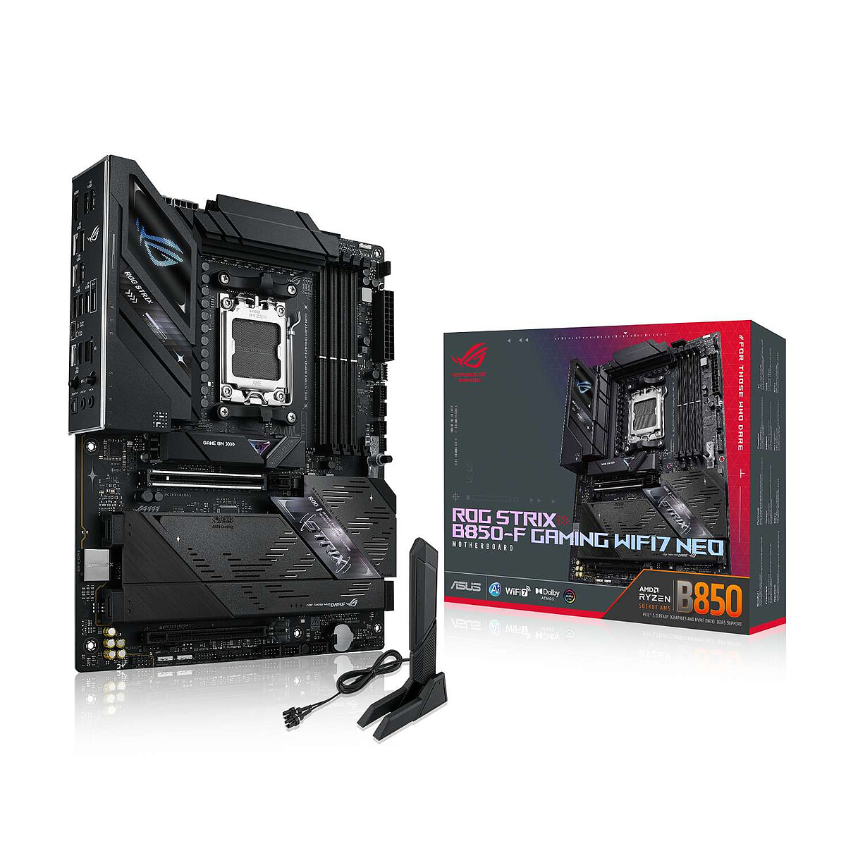 Asus Rog Strix B850-f Gaming Wifi7 Neo Amd B850 Socket Am5 Atx - vue 4