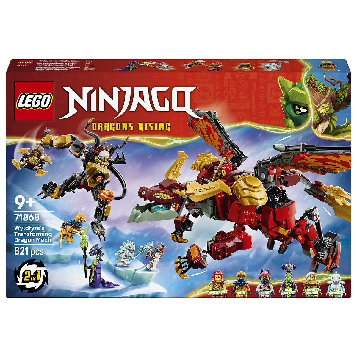 Lego Ninjago 71868 - Robot Dragon Transformable 2-En-1 Braséra - Image 3
