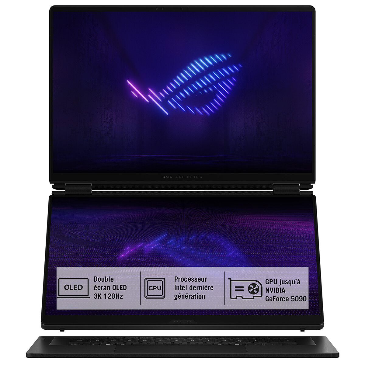 Ordinateur portable ASUS ROG Zephyrus Duo 16 GX651AX 16 Intel Core Ultra 9 2TB SSD RTX 5090 Windows 11 - vue 3