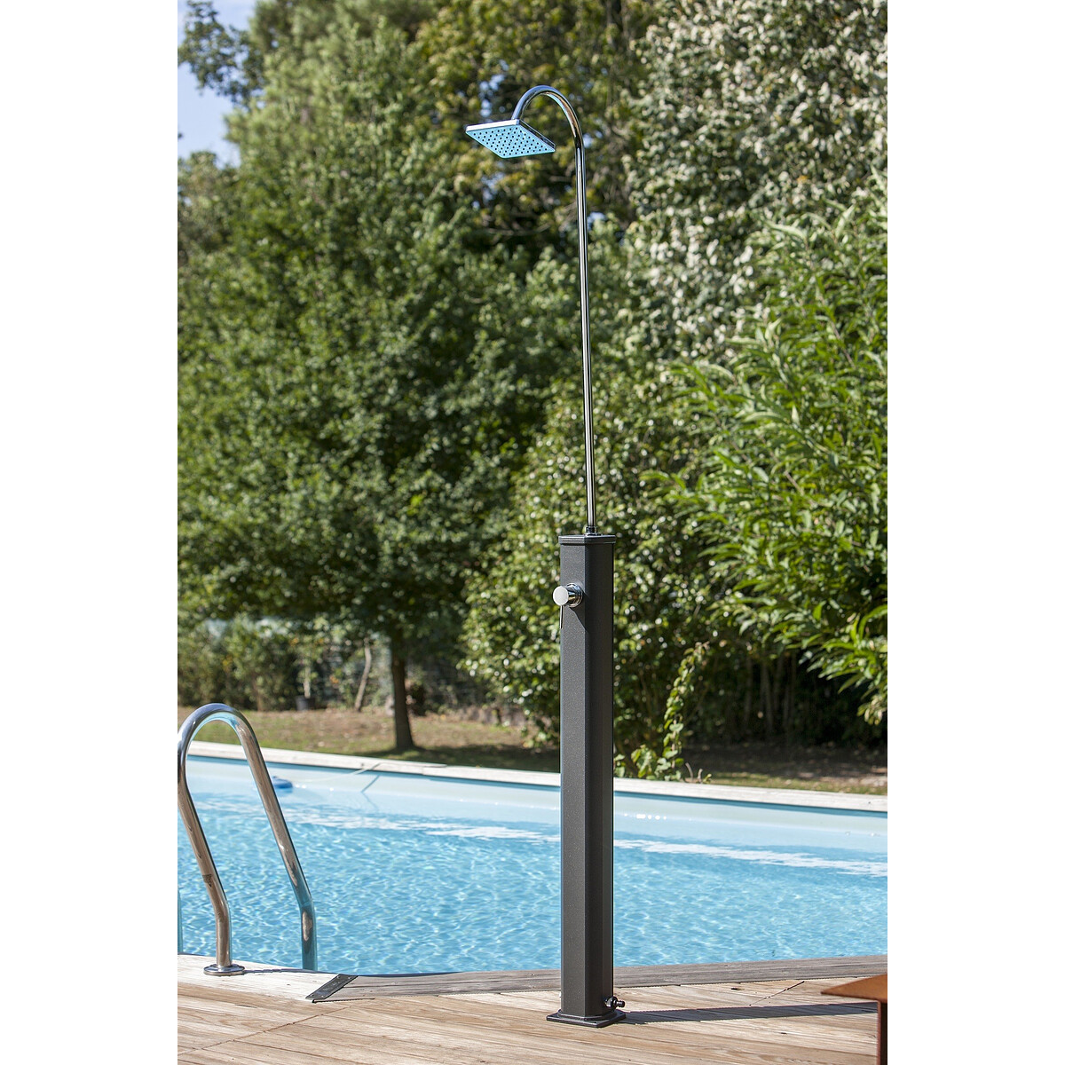 Douche Solaire Jardin 35L Randaco - Chauffe Jusqu'à 60°C - Sans Électricité - Noir