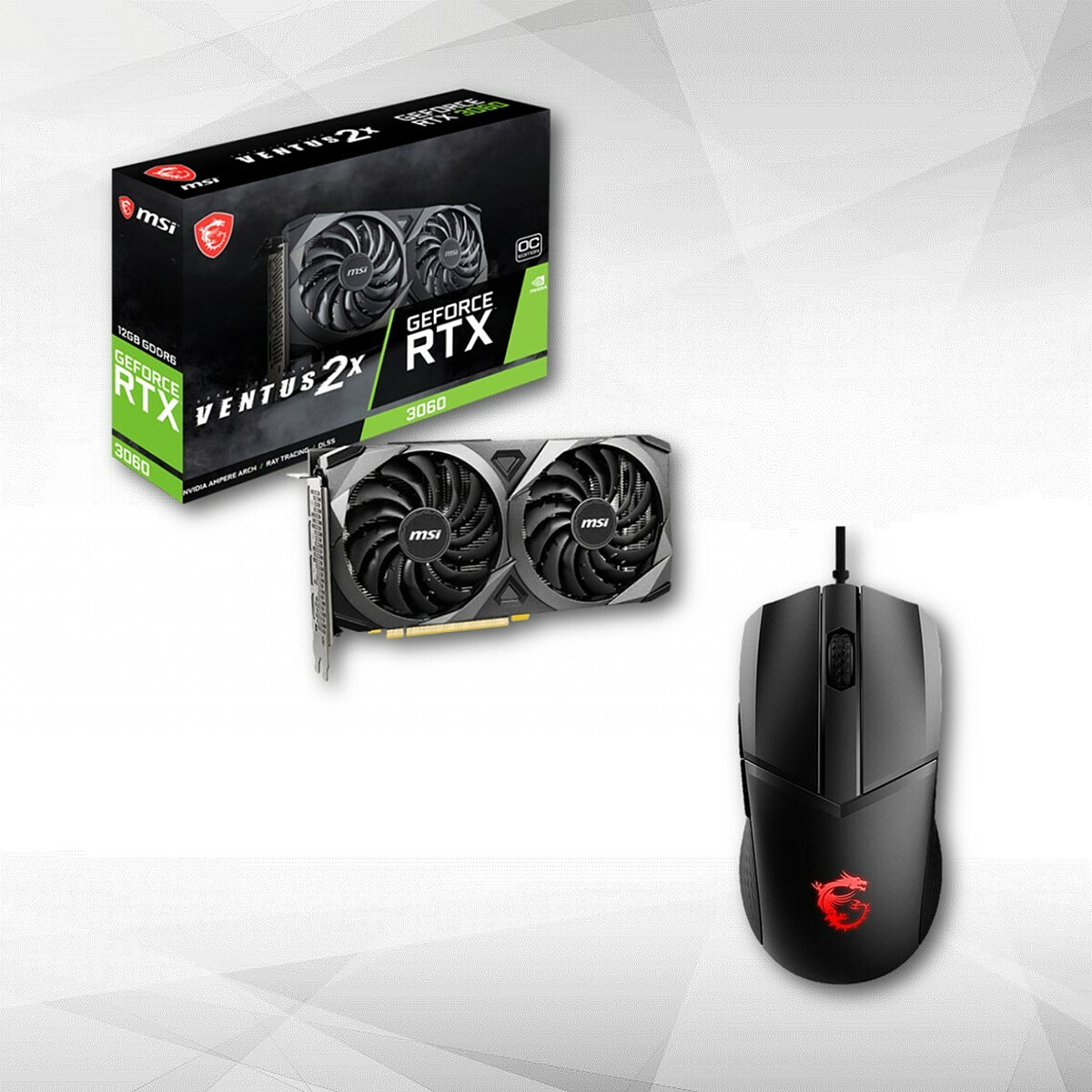 エムエスアイ Msi GeForce  RTX 3060 VENTUS2x MSI GeForce RTX 3060 Ventus 2X 12G OC, Gaming Graphics Card - RTX