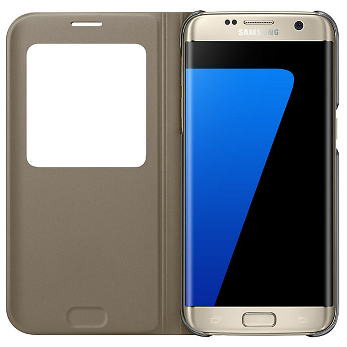 Xinyunew Cover Portafoglio Per Galaxy S7 Edge Con Vetro Temperato E Slot Carte – Rosso – Custodia A Libro Con Chiusura Magnetica - 4
