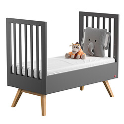Avis Vox Meubles Lit Bébé Evolutif Nature Gris - 70 x 140 cm
