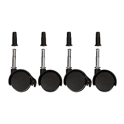 Quax Lot de de 4 Roulettes - Noir