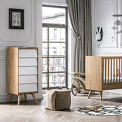 Vox Meubles Chiffonnier Vintage - Chêne et Blanc