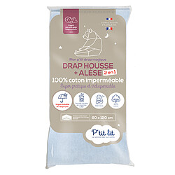 P'tit Lit Drap Housse Magique Gris - 60 x 120 cm