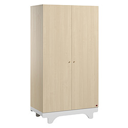 Vox Meubles Armoire 2 Portes Playwood - Bois et Blanc