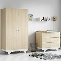 Vox Meubles Armoire 2 Portes Playwood - Bois et Blanc