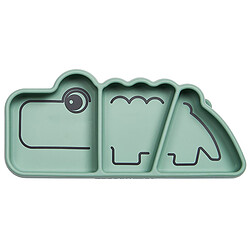 Done by Deer Assiette Silicone - Croco Vert