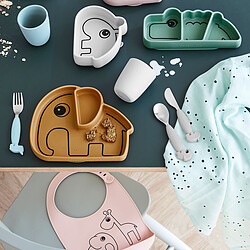 Done by Deer Assiette Silicone - Croco Vert