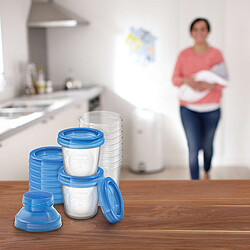 Philips Avent 10 Pots de Conservation pour Lait Maternel SCF618/10
