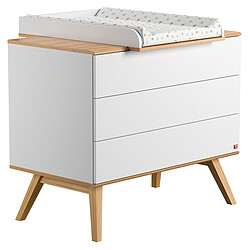 Vox Meubles Commode et Plan à Langer Nature - Blanc