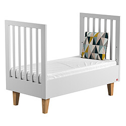 Avis Vox Meubles Lit Bébé Evolutif Lounge Blanc - 70 x 140 cm