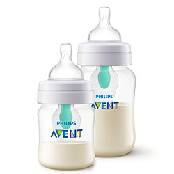 Philips Avent Lot de 2 Biberons Anti-colic avec Valve AirFree - 125 et 260 ml