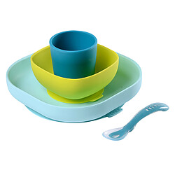 BÉABA Set de Vaisselle 4 Pièces - Blue