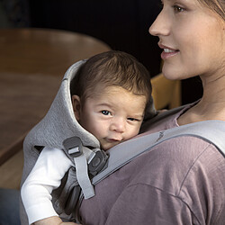 BabyBjörn Porte-bébé Mini 3D Jersey - Gris Clair pas cher