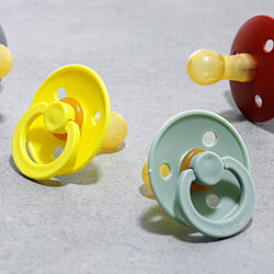 Bibs Lot de 2 Sucettes Rondes Colour Sage & Hunter Green - 0/6 Mois