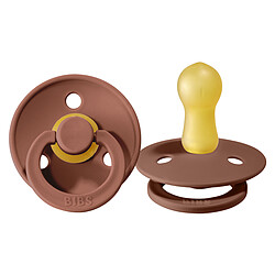Avis Bibs Lot de 2 Sucettes Rondes Colour Woodchuck & Blush - 6/18 Mois