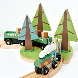 Tender Leaf Toys Set de Train Pins Sauvages pas cher