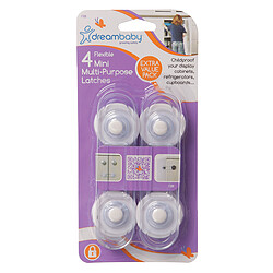 Dreambaby Lot de 4 Mini Verrous de Sécurité Multi-usages pas cher