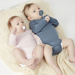 Bibs Lot de 2 Sucettes Rondes Colour Deepspace & Petrol - 6/18 Mois