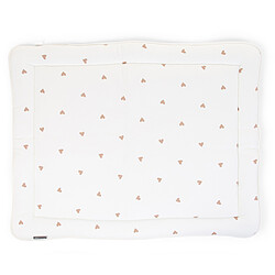 Childhome Tapis de Parc Jersey - White & Hearts