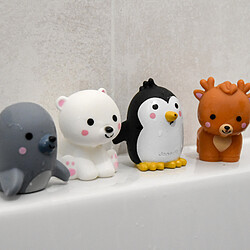 Janod Lot de 4 Gicleurs de Bain - Les Animaux Polaires