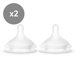 Suavinex Lot de 2 Tétines Symétriques SX Pro - Débit Lent