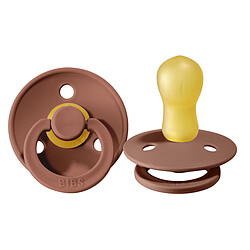 Bibs Lot de 2 Sucettes Rondes Colour Woodchuck & Blush - 18 Mois +