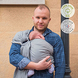 Avis Neobulle Echarpe Sling Coton Bio - Gris Vintage