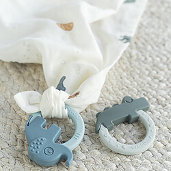 Done by Deer Lot de 2 Anneaux de Dentition Deer Friends - Bleu et Vert pas cher