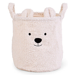 Childhome Panier Moyen - Teddy Ecru