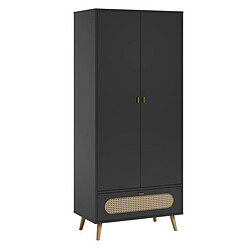 Vox Meubles Armoire 2 Portes Canne - Noir