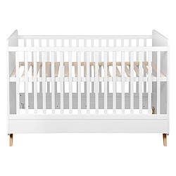 Quax Lit Bébé Evolutif Loft 70 x 140 cm - Blanc
