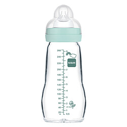 MAM Biberon Verre Colors Of Nature Bleu - 260 ml