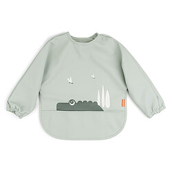 Done by Deer Bavoir à Manches avec Poche Croco Vert - 6/18 Mois