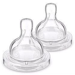 Philips Avent Lot de 2 Tétines Anti-colic 3 Trous - Débit Moyen