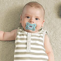 MAM Lot de 2 Sucettes Comfort Silicone Bleu - 2/12 Mois