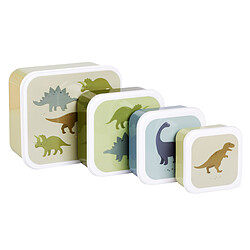 Avis A Little Lovely Company Lot de 4 Boîtes à Goûter - Dinosaures