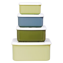 A Little Lovely Company Lot de 4 Boîtes à Goûter - Dinosaures pas cher