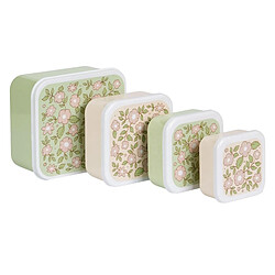 Avis A Little Lovely Company Lot de 4 Boîtes à Goûter - Fleurs